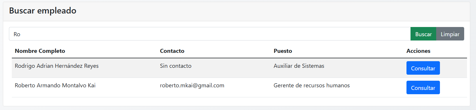 Buscar empleado