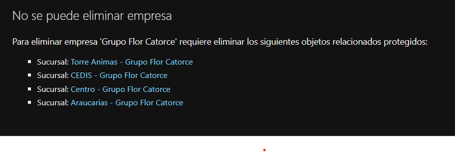 eliminar empresa
